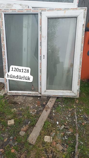 plastik qapi pencere: İşlənmiş İkiqat şüşə paketi Plastik pəncərə, Еni: 100 sm, Uzunluğu: 100 sm, Ödənişli quraşdırma — 2