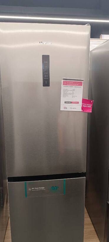 Ət çəkən maşınlar: Yeni 2 qapılı Hisense Soyuducu Satılır, rəng - Boz, Dispenserli