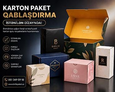 hədiyyə kart: Karton qutu və paket qablaşdırma – istənilən dizaynda! Brendinizə — 1