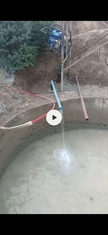 Сверление, бурение: Суу чыгарабыз насос орнотуу эски скважинаны тазалоо Бурение скважины — 8