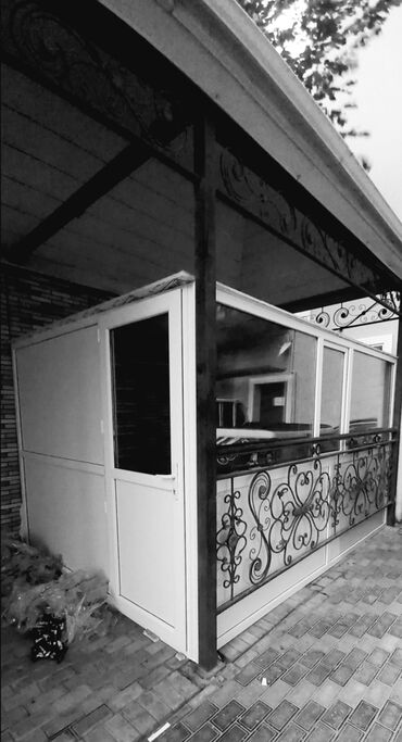 Plastik pəncərələr: Yeni İkiqat şüşə paketi Plastik pəncərə, Еni: 80 sm, Uzunluğu: 200 sm, Pulsuz quraşdırma — 5