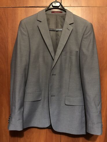 мужские костюмы шерстяные: Костюм 2XL (EU 44), цвет - Серый