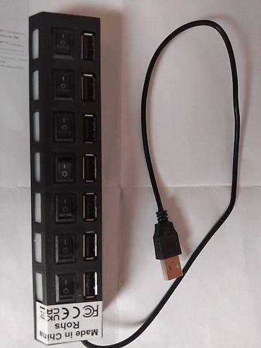 tcl 55: USB-хаб 7-портовый с индивидуальными выключателями - Интерфейс: USB-A — 1