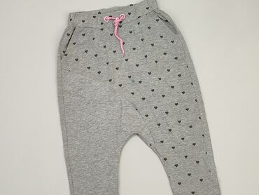 szerokie szare spodnie: Sweatpants, Coccodrillo, 5-6 years, 110/116, condition - Very good