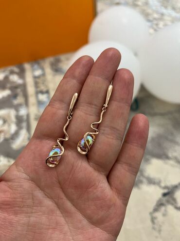 Серьги: Серьги, Женские, Вставка: Фианит, Новый — 10