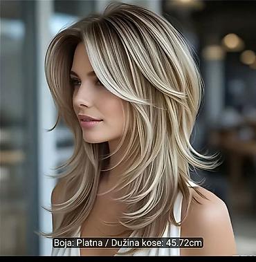 masimo dutu: Perika – srednja dužina 45,72 cm, boja: platna (ashy/bež plavuša) - — 2
