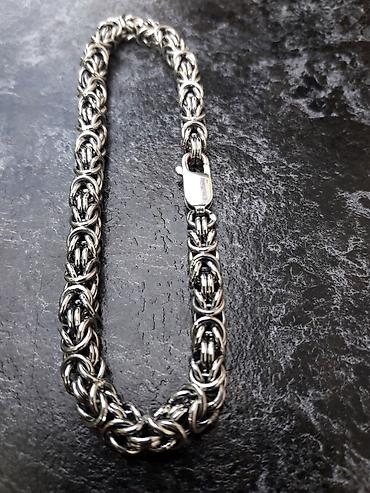 Серебряные цепочки: Цепочка, Бисмарк, Проба 925, Унисекс, Новый — 23