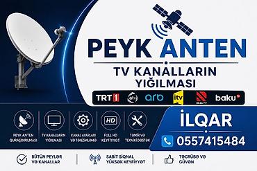 tuner peyk: Xidmət: Peyk anten quraşdırılması və TV kanallarının yığılması — 1