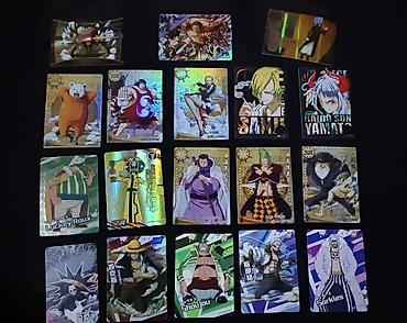 One Piece kolleksiya kartları dəsti Sanji və Yamoto olan qara rəngli