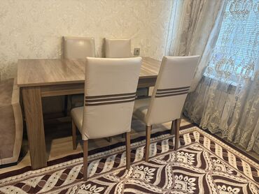 прокат стол стул душанбе: Для гостиной, Б/у, Квадратный стол, 6 стульев