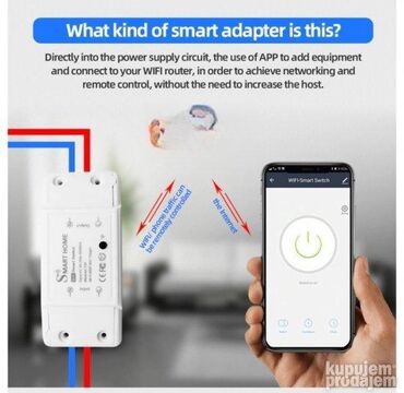 Elektro materijal: Smart Home WiFi Prekidač 10A 2200W (Smart Home TH10A) 🔌 — 6