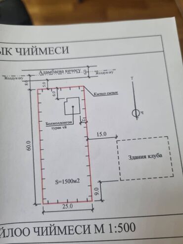 купить дом в кемине: 15 соток, Курулуш, Кызыл китеп