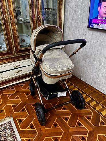 Gəzinti arabaları: Uşaq arabası – çoxfunksiyalı, rahat və praktik model • Rəng: bej — 10