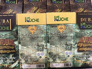 Qida məhsulları: Tam yeni DUBAİ Chocolate – KÜCHE Pistachio Kunafa şokoladı - Dark — 2