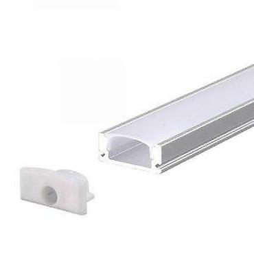 Ostali elektro materijali: ALUMINIJUMSKI PROFILI ZA LED TRAKE ALU PROFIL 2M | Aluminijumski — 1