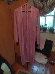 одежды для новорожденных: Кардиган, Трикотаж, Длинная модель, Осень-весна, Вязаная модель