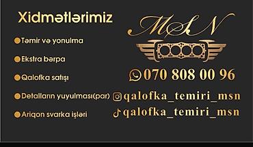услуга ремонт авто: .TECLi Usda telb olunur Tel.070.808.00.96 MSN – Qalofka (silindr — 1