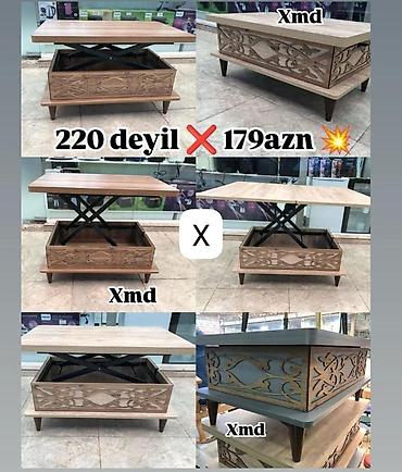 masa transformatoru: Qaldırılan üstlü çay masası - Kofta mexanizmi ilə — 1