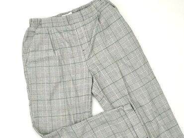 eleganckie joggery damskie: Material trousers, Pull and Bear, S (EU 36), condition - Good