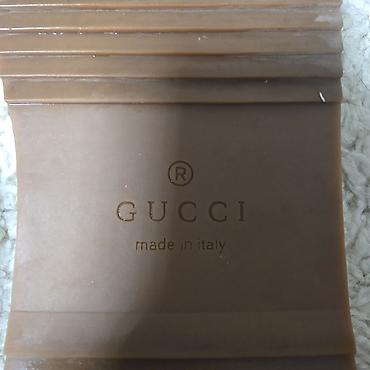шлепки бу: Босоножки, 38, Gucci, Б/у, цвет - Коричневый — 4
