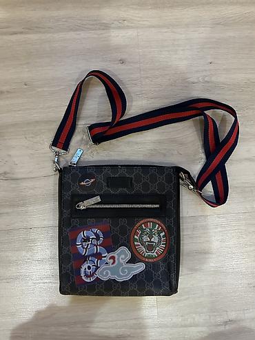 Барсетка, Gucci, Материал: Экокожа, Оригинал, Б/у