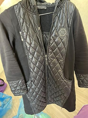 черные мужские кардиганы: Qadın üçün qara rəngli kapüşonlu jaket/kardiqan. Phardidən alınıb — 1