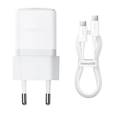 tab s10: Baseus Palm Fast Charger 1C 30W USB-C Şarj Adapteri və 1 m Kabel — 1