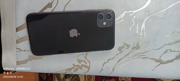 телефоны реплика: IPhone 11, Б/у, 64 ГБ, Черный, Чехол, 74 %