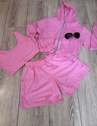 massimo dutti baletanke: Komplet iz 3 dela:crop top dukserica na rajfislus,majica na bratele i — 2