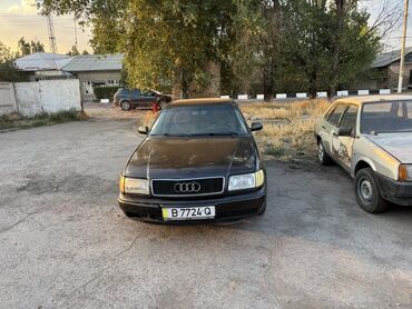 авто кызыл кыя: Седан Audi 100 в кузове C4, выполненный в черном цвете. Модель