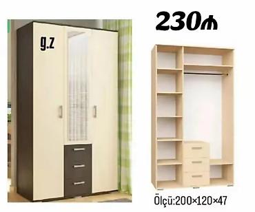 вешалка напольная в прихожую: *Dolab 3 qapılı 230Azn* *İstehsal Rusiya Laminat 18/lik qalınlıqda* — 1