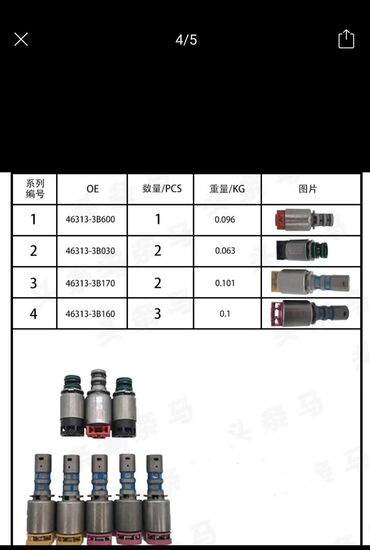 кио бонго: Hyundai Sonata KIA электромагнитный клапан соленоид A6GF1-2 A6MF1
