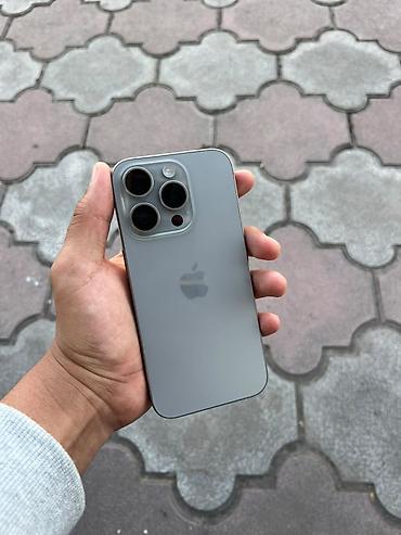 pro max: IPhone 15 Pro, Б/у, 128 ГБ, Natural Titanium, Кабель, 89 % — 4