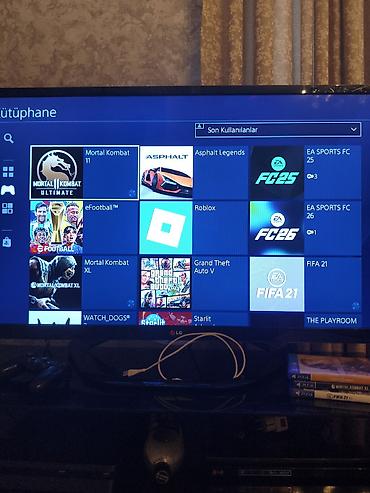 PS4 (Sony Playstation 4): Ps4 Slim 1 Tb 2 Orginal pult Kabelleri zadı üstünde Endirim Yoxdu — 7
