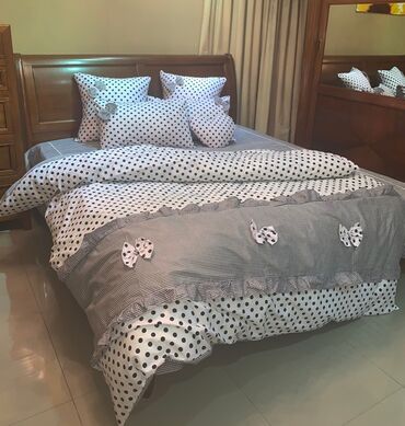 вышитые наволочки на подушки: Постельное белье для сладкой кроватки - 7 предметов - простынь юбка