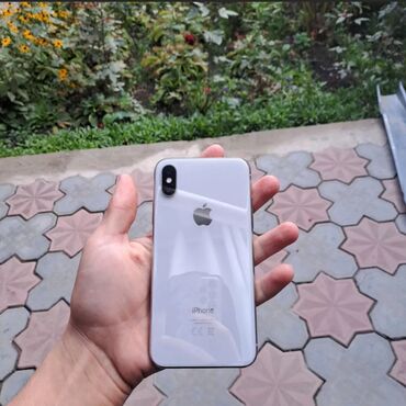 телефон поко f4: IPhone X, Б/у, 256 ГБ, Белый, 80 %