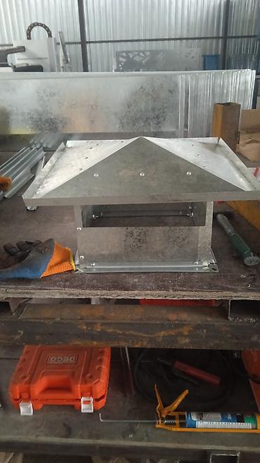 Установка вытяжек и вентиляции: Оцинкованные воздуховодные зонты/колпаки для приточно‑вытяжной — 17