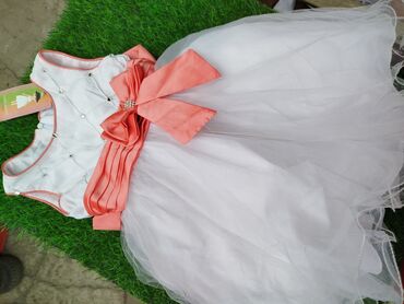 платье на девочку: Детское платье, цвет - Белый, Новый