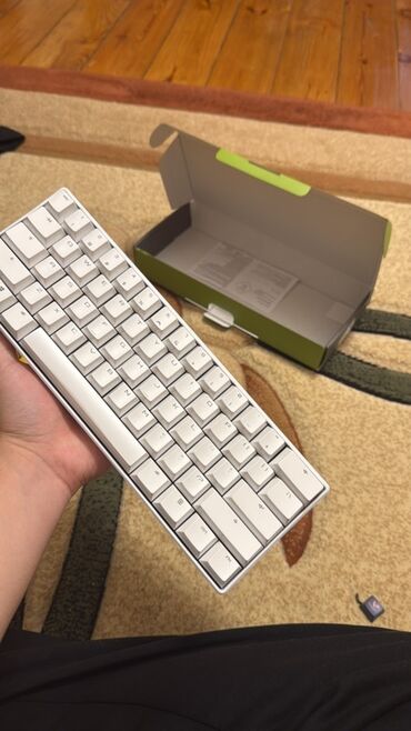 наклейки на клавиатуру с русскими буквами прозрачные: Клавиатура, Механикалык, Зымдуу туташтыруу, Өлчөмү: 60%