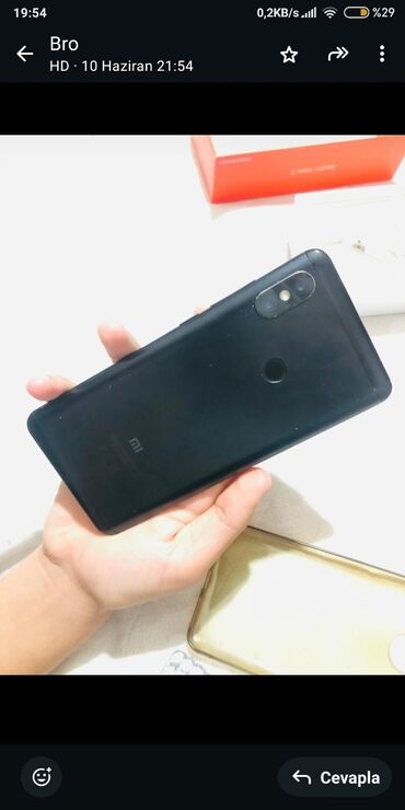 airpods pro max: Redmi Note 5 Pro, 64 GB, rəng - Mavi, Sensor, Barmaq izi, Simsiz şarj