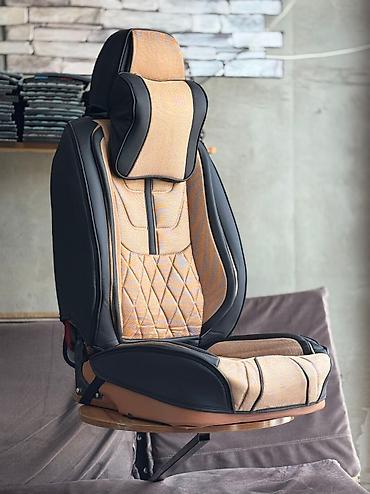 Чехлы и накидки на сиденья: Чехлы Экокожа, С подушкой, цвет - Красный, Новый, Бесплатная доставка, Платная доставка, Самовывоз — 9