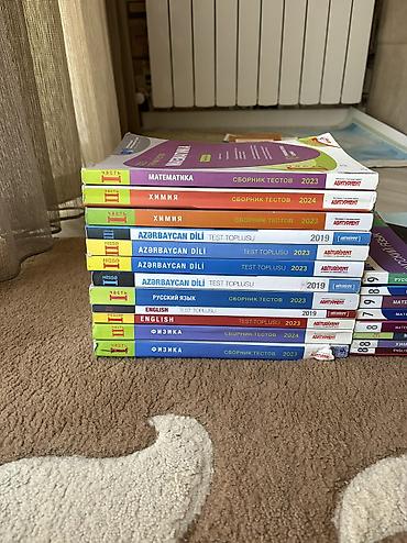 Kitablar və jurnallar: Məhsul: Abituriyent hazırlığı üçün test topluları və fənn üzrə — 1