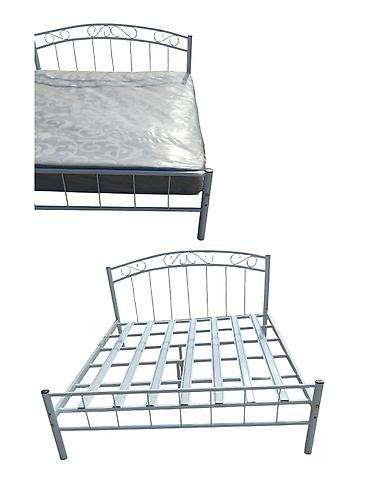 barmaqlıqlar: Metal çarpayı karkası və döşək - Material: möhkəm metal karkas, toz — 1