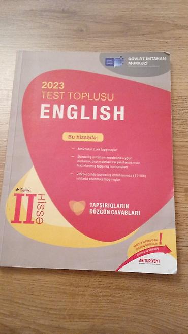 Testlər: İngilis dili Testlər 11-ci sinif, DİM, 1-ci hissə, 2023 il — 2