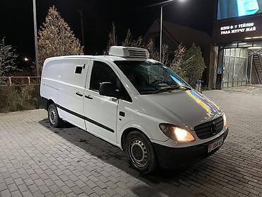 Транспорт: Mercedes-Benz Vito рефрижераторный фургон - Белый грузовой фургон — 2