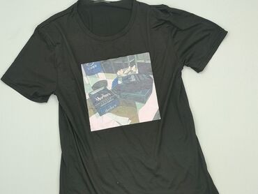 czarna t shirty: T-shirt, L (EU 40), condition - Good