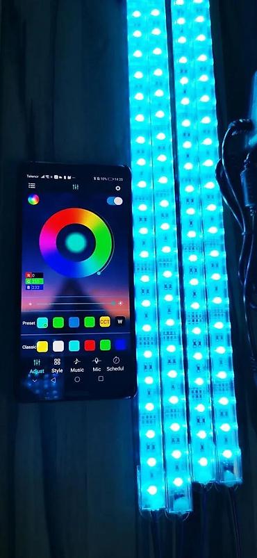 disko projektor: Tube RGB 5050 12V LED traka podvodna Zaštita Bluetooth. 400rsd/m tj — 2