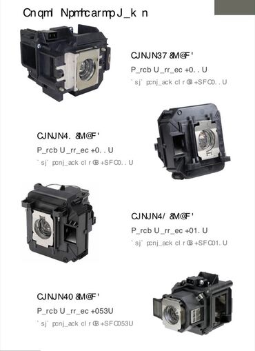 Lampalar: Məhsul: Proyektor üçün orijinal “bare bulb” lampalar Brendlər və — 25