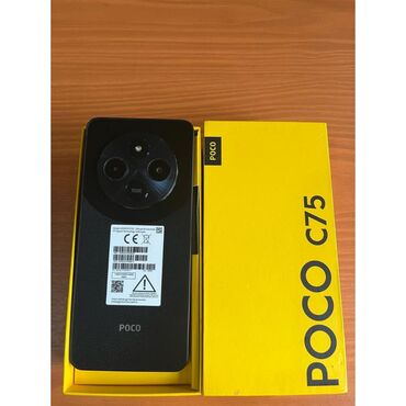 Poco: Poco C75, 256 GB, rəng - Qara, Sensor, Barmaq izi, Face ID