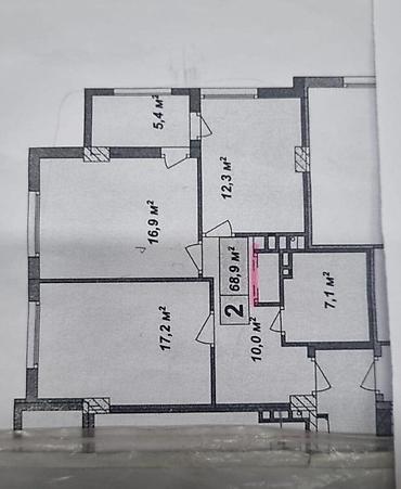 orbita mtk: 2 otaqlı, Yeni tikili, m. Qara Qarayev, 69 kv. m — 1